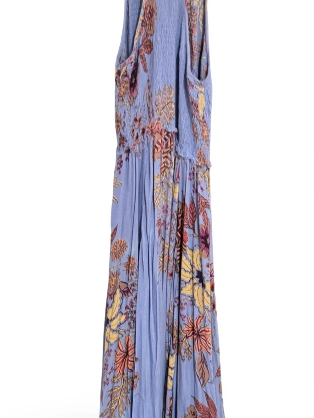 Free People Seasons in the Sun vintage Lavender Floral High-Low Midi Dress